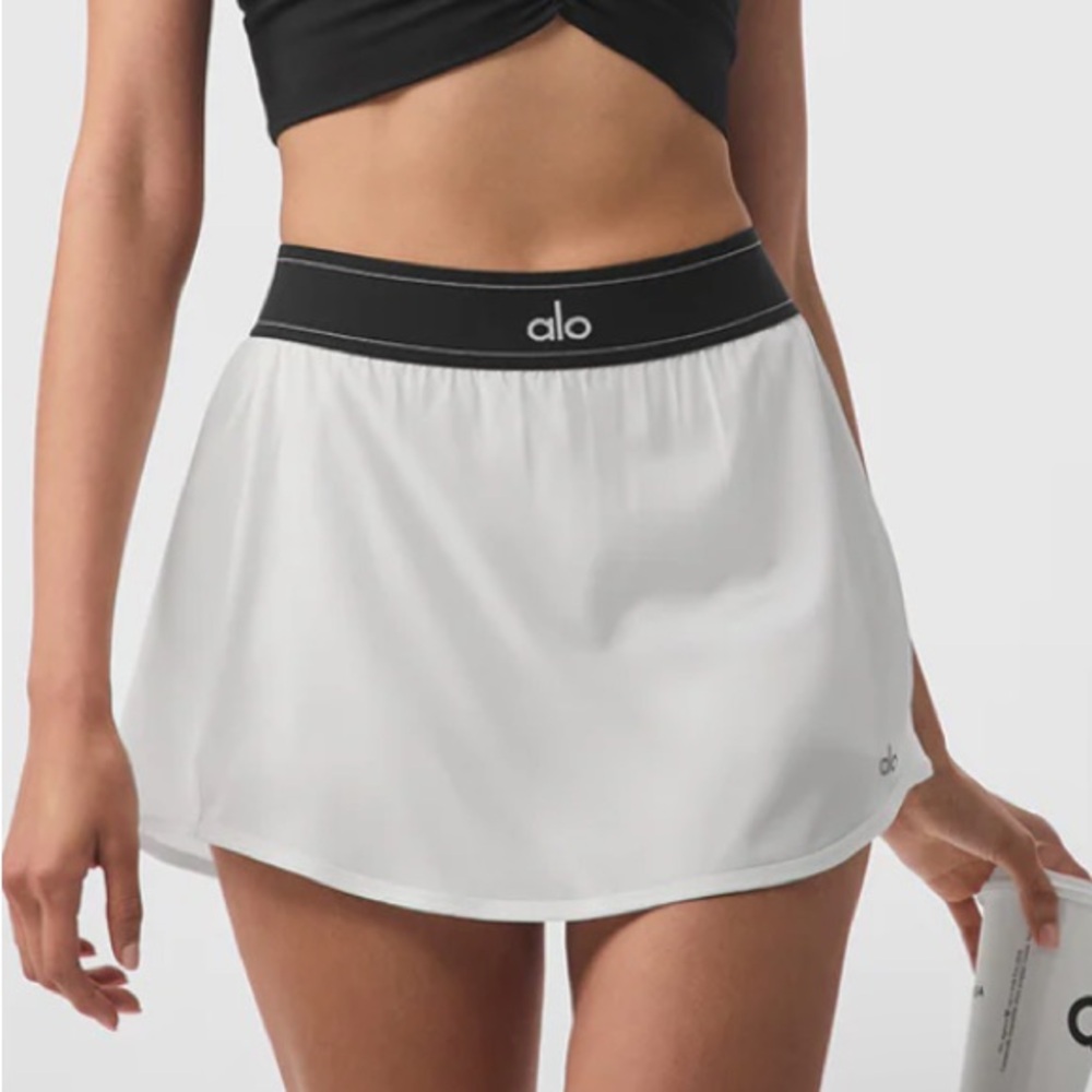 ALO Tennis Skirt White Medium